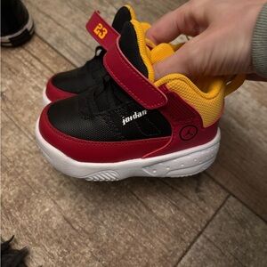 Jordan Toddler Red and Black Sneakers 5C